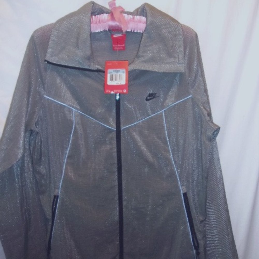 NWT Nike golf jacket women M Gray 589273 full pockets DISCOUNT SHIPPING!!